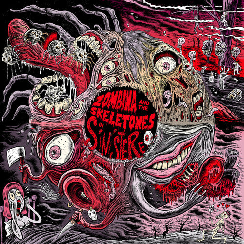 Zombina & the Skeletones- In Sinistereo - Red { vinyl }