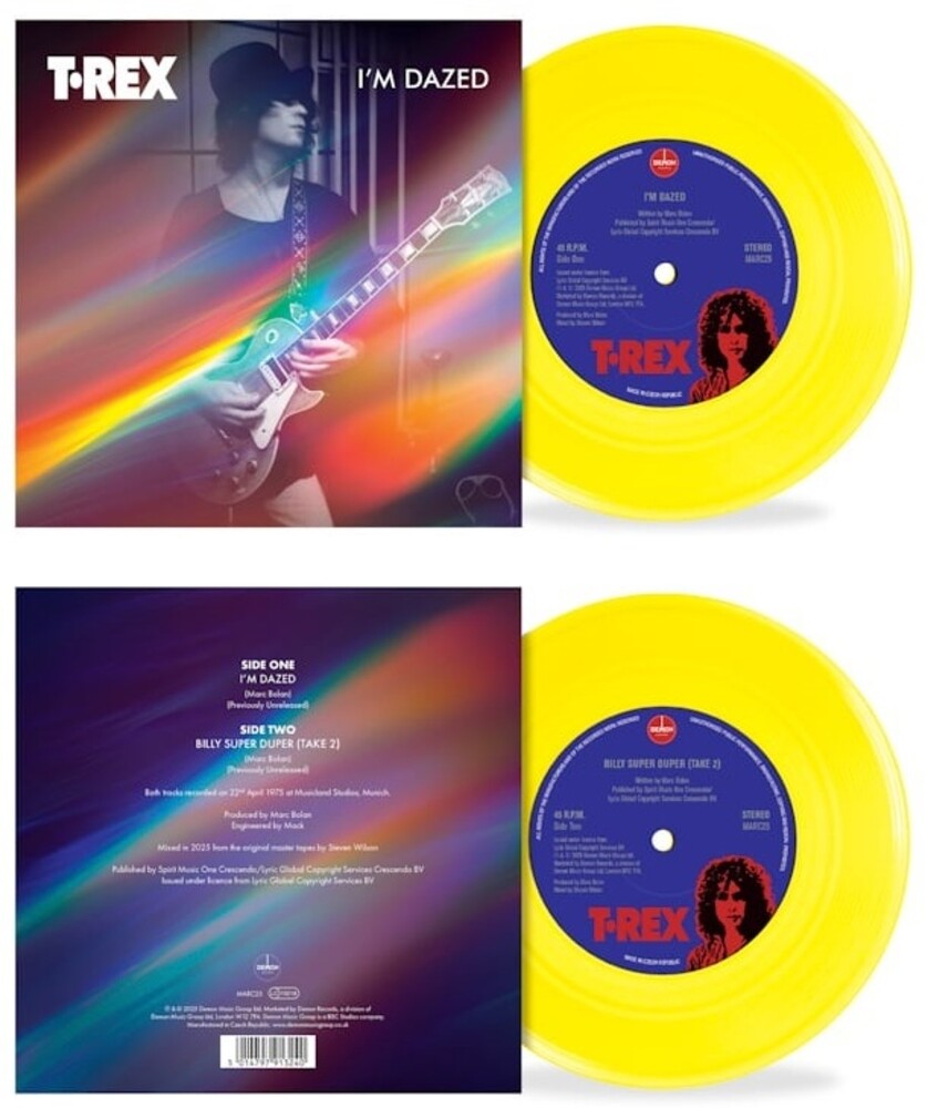 T.Rex- I'm Dazed / Billy Super Duper - Yellow Vinyl (Ylw)