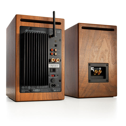 Audioengine: HD6 Powered Bluetooth Speakers - Walnut