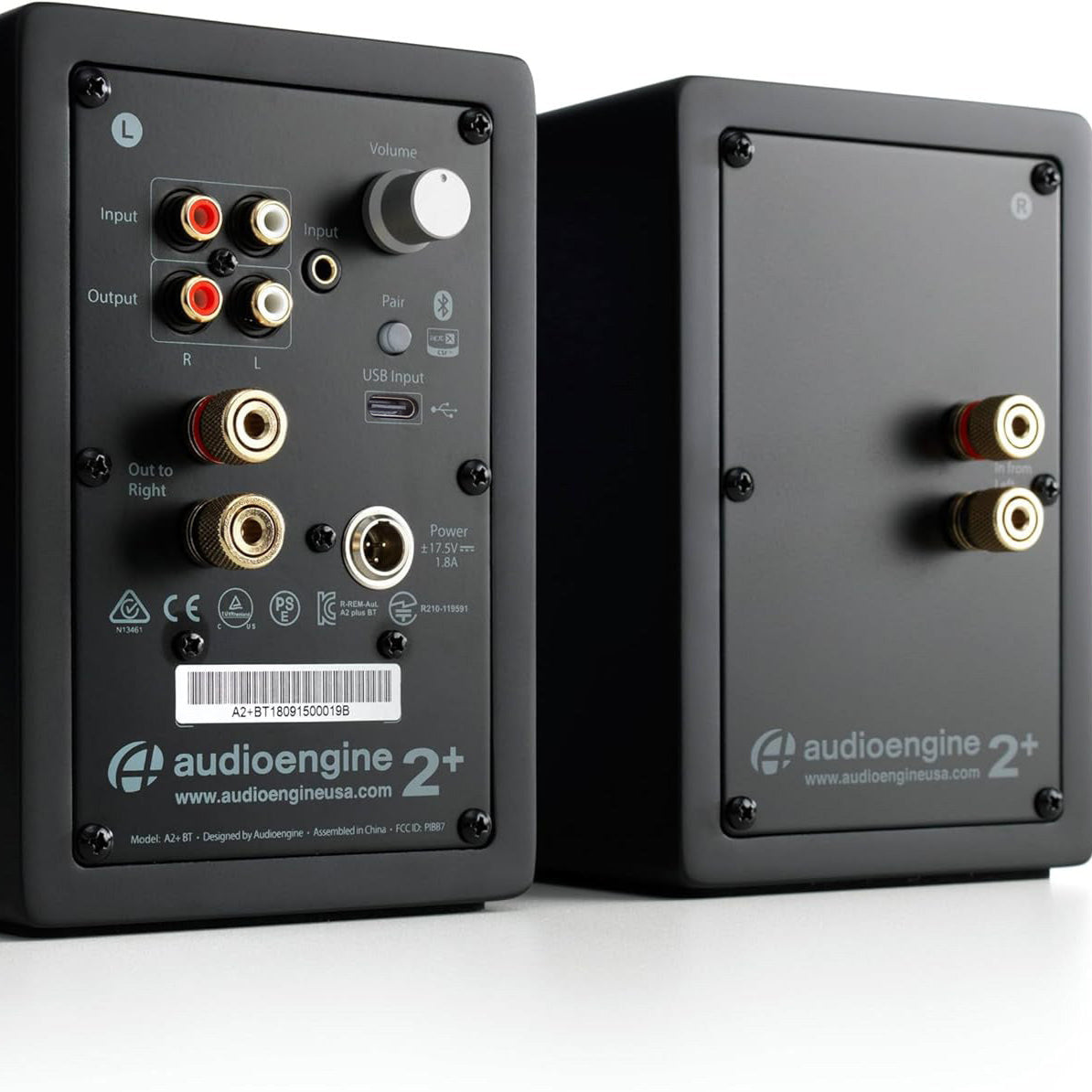 Audioengine: A2+ Wireless Powered Speakers w/Bluetooth - Black