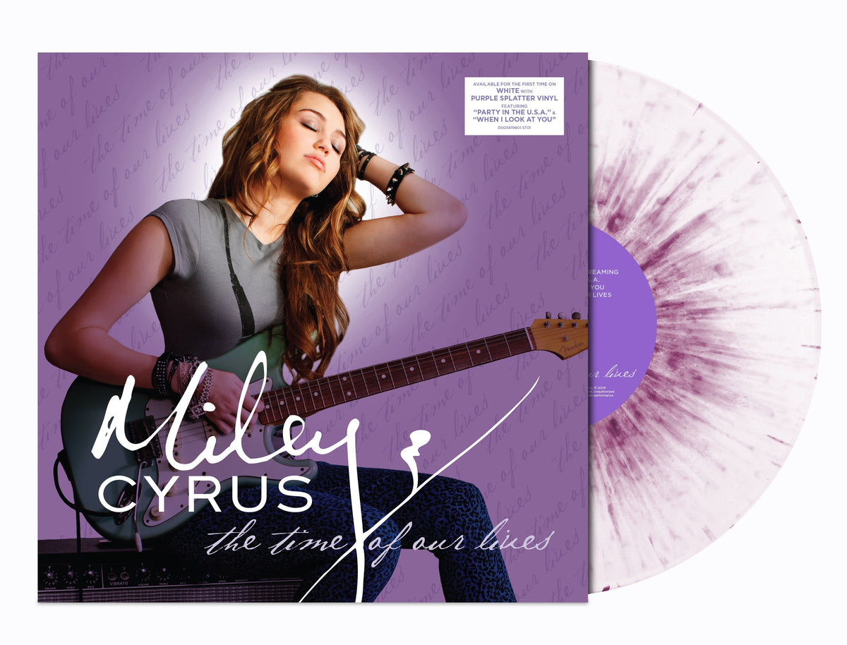 Miley Cyrus- The Time of Our Lives [White/Purple Splatter 12" EP] { vinyl }