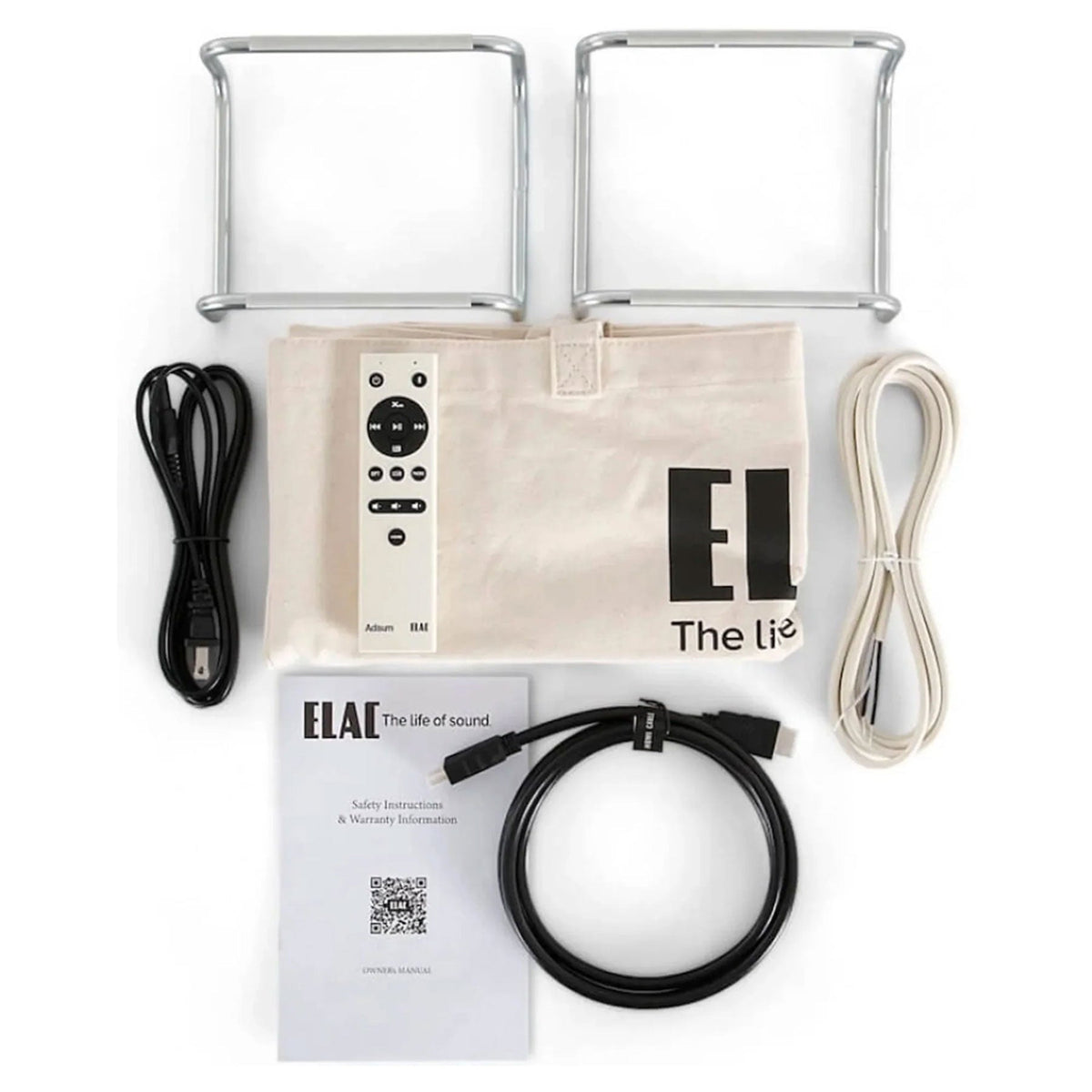 Elac: Debut ConneX Adsum Powered Speakers - Pair / Black - PRE-ORDER