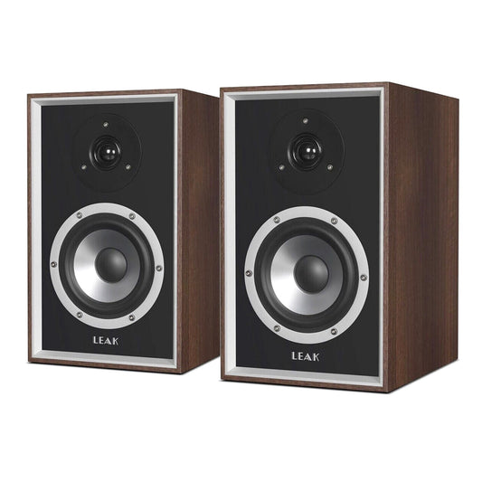 Leak: Sandwich 100 Bookshelf Speakers - Walnut / Pair